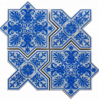PANTHEON Blue stone Mosaic Tile.