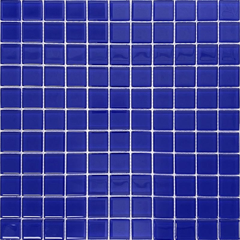 COLOR PALETTE COBALT BLUE GLOSS MATTE glass Mosaic Tile.
