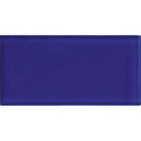 COLOR PALETTE COBALT BLUE MATTE 3x6 glass Mosaic Tile.