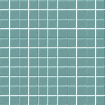 COLOR PALETTE AQUA GLOSS 11.8x11.8 glass Mosaic Tile.