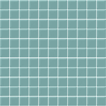 COLOR PALETTE AQUA MATTE 11.8x11.8 glass Mosaic Tile.