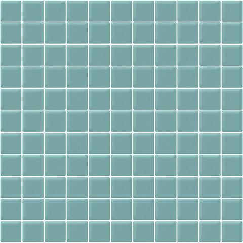 COLOR PALETTE AQUA MATTE 11.8x11.8 glass Mosaic Tile.