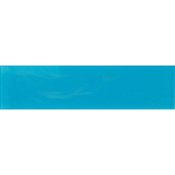 COLOR PALETTE TURQUOISE 4x16 GLOSS glass Mosaic Tile.