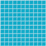 COLOR PALETTE TURQUOISE CLOUD MATTE 11.8x11.8 glass Mosaic Tile.