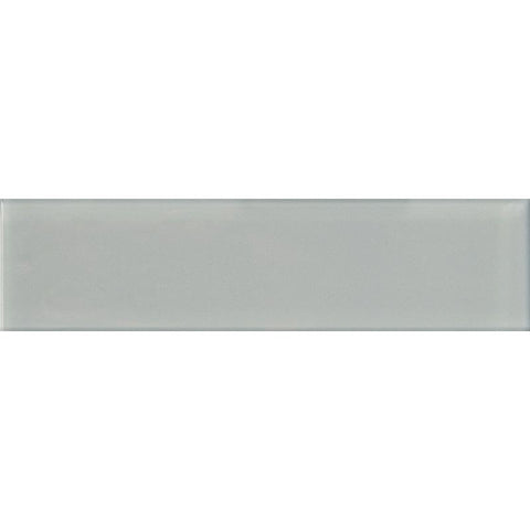 COLOR PALETTE GRAY CLOUD 4x16 GLOSS glass Mosaic Tile.