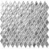 GLAMOUR DIAMANTE SILVER Glass Mosaic Tile.