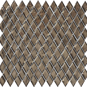 GLAMOUR DIAMANTE GOLD Glass Mosaic Tile.