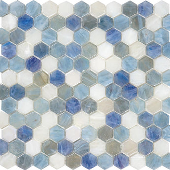 GLAMOUR CORDOBA MOONSTONE Glass Mosaic Tile.