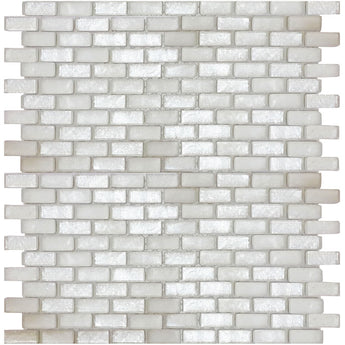 ALASKA GLACIER BRICK glass Mosaic Tile.