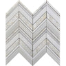 ALASKA PEARL ISLAND Thassos/Shell/Paperwhite Mosaic Tile.