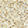 MIX 0.6" Amber Amber AM207(m) Glass Mosaic Tile.