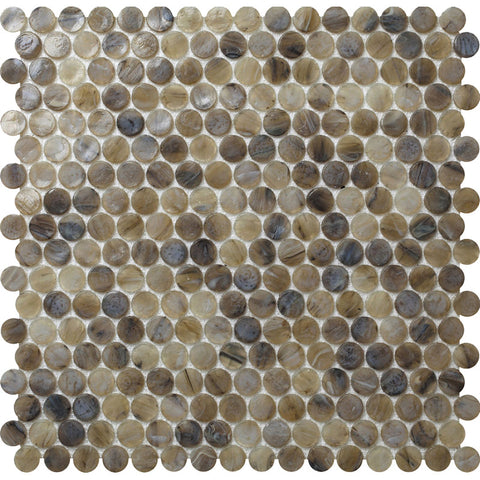 GLAMOUR RONDA MINK Glass Mosaic Tile.