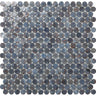 GLAMOUR RONDA DENIM Glass Mosaic Tile.