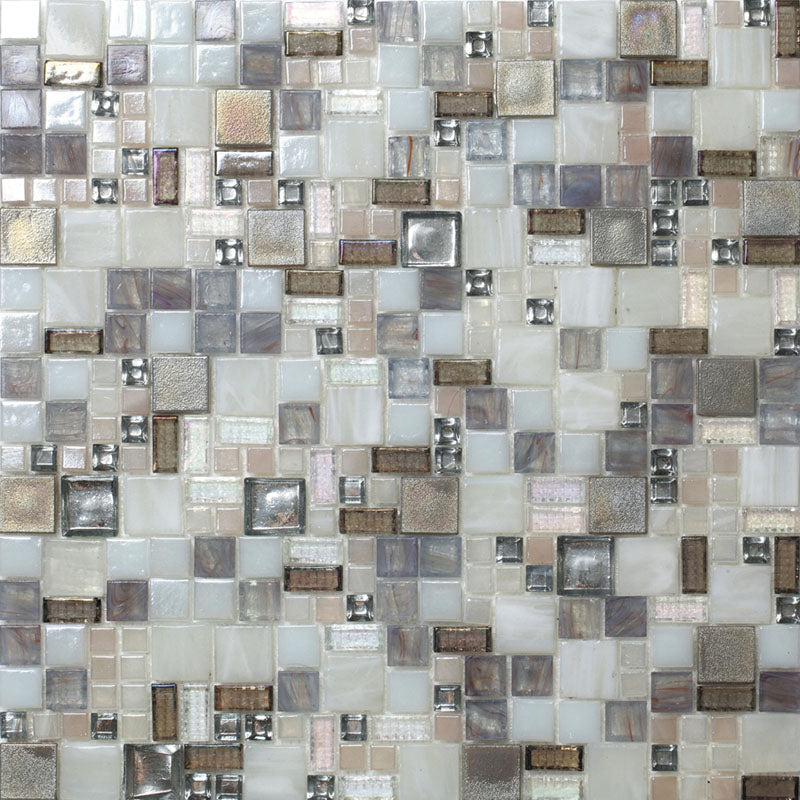 GLAMOUR TAYLOR MOONDUST Glass Mosaic Tile.