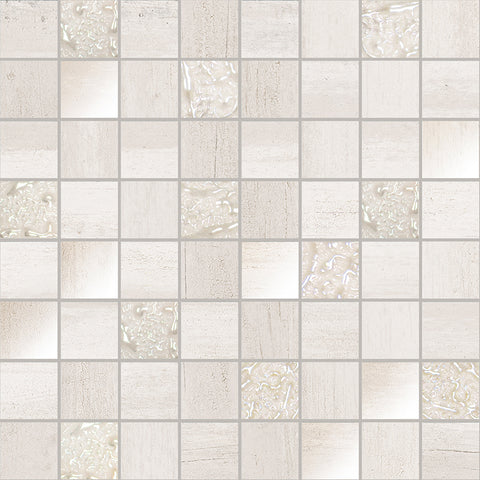 ATLANTIS  WHITE MOSAIC Ceramic Mosaic Tile.