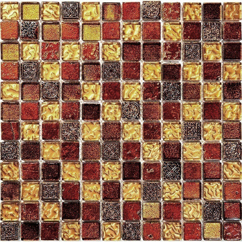 INKA BLAZEN glass, resin, stone Mosaic Tile.