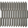 CC Mosaics +TAUPE 3D PICKET 1X4 Porcelain Mosaic Tile For Wall.