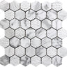 BALI INDI CARRARA Bianco Carrara Mosaic Tile.