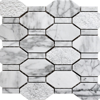 BALI PACIFIC RIM CARRARA Bianco Carrara Mosaic Tile.