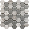 BALI MANTRA WOODEN GRAY Wooden Gray / Glass Mosaic Tile.
