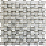 BALI BATIK CARRARA Glass Mosaic Tile.