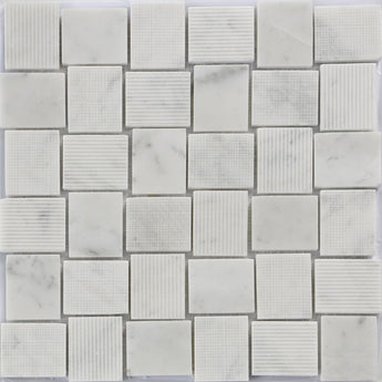 BALI SUMATRA CARRARA Bianco Carrara Mosaic Tile.