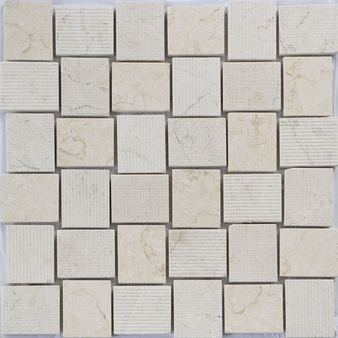 BALI SUMATRA CREMA Crema Marfil Mosaic Tile.