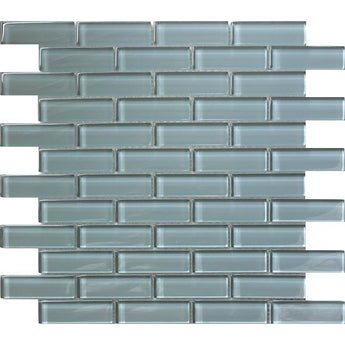 COLOR PALETTE PALE 1X3 BRICK GLOSS glass Mosaic Tile.