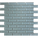 COLOR PALETTE PALE 1X3 BRICK GLOSS glass Mosaic Tile.