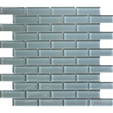 COLOR PALETTE PALE 1X3 BRICK GLOSS glass Mosaic Tile.