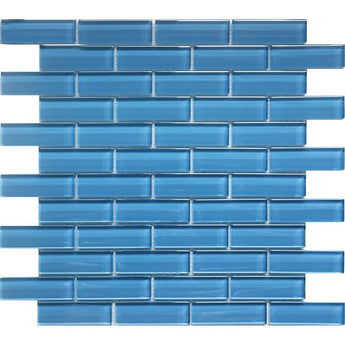 COLOR PALETTE LAGUNA 1X3 BRICK GLOSS glass Mosaic Tile.