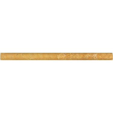 3/4 x 12 Honed Gold Travertine Bullnose Liner.