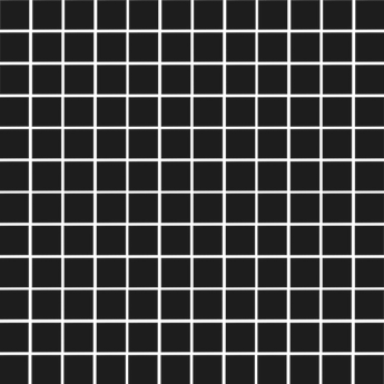 CC MOSAICS BLACK 1X1 SQUARES 12X12 MOSAIC.