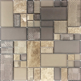 HAWAII REEF CLIFF glass, stone Mosaic Tile.