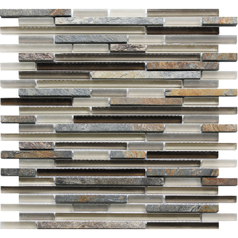 CASCADES SEDONA glass, stone Mosaic Tile.