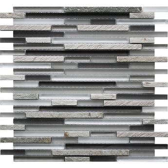 CASCADES ELEMENTS glass, stone Mosaic Tile.