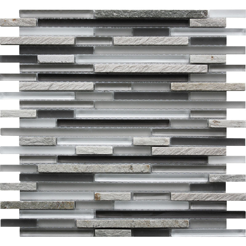 CASCADES ELEMENTS glass, stone Mosaic Tile.