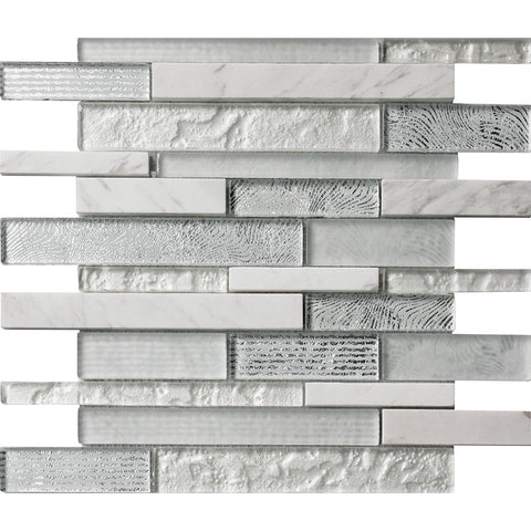 CASCADES TUNDRA glass, stone Mosaic Tile.