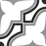 Roca Casablanca Market 8x8 floor tile showing a patterned ceramic tile with neutral tones and intricate geometric design.