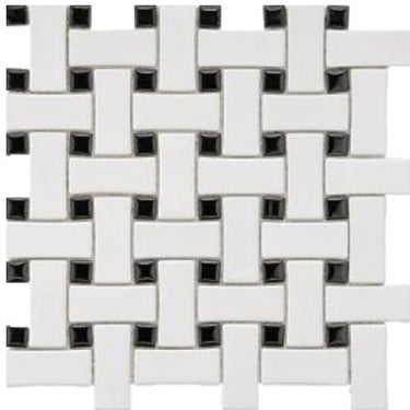 CC MOSAICS WHITE BASKET WEAVE 12X12 MOS.