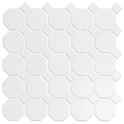 CC MOSAICS WHITE 12X12 OCT MOSAIC.