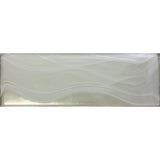CLOUD 9 SILVER WHITE 3x9 glass Mosaic Tile.