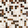 MIX 0.8" Coffee-2(m) Glass Mosaic Tile.