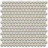 CC Mosaics +CREAM PENNY ROUND Porcelain Mosaic Tile.