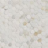1X1 Honed Calacatta Gold Marble Hexagon Mosaic Tile - MosaicBros.com
