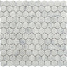 ROCKART CARRARA MARBLE 1X1 HEXAGON 12X12 MOSAIC.