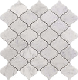 ROCKART CARRARA MARBLE LANTERN 12X12 MOSAIC.