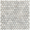 ROCKART CARRARA PENNY ROUND 12X12 MOSAIC.