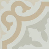 Roca Casablanca Fond 8x8 floor tile showing a classic ceramic tile pattern in neutral tones.