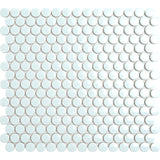 Daylight Green Penny Round Mosaic Tiles - MosaicBros.com